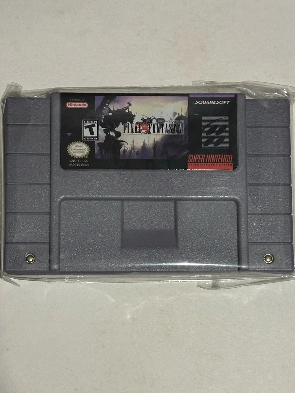 Super Nintendo Final Fantasy VI Game Cartridge